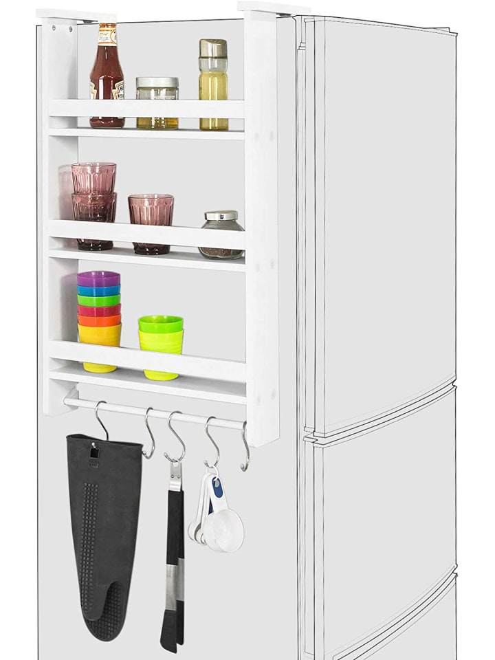 SoBuy Hängeregal in Weiß - (B)44.5 x (H)73.5 x (T)20cm günstig kaufen onesize