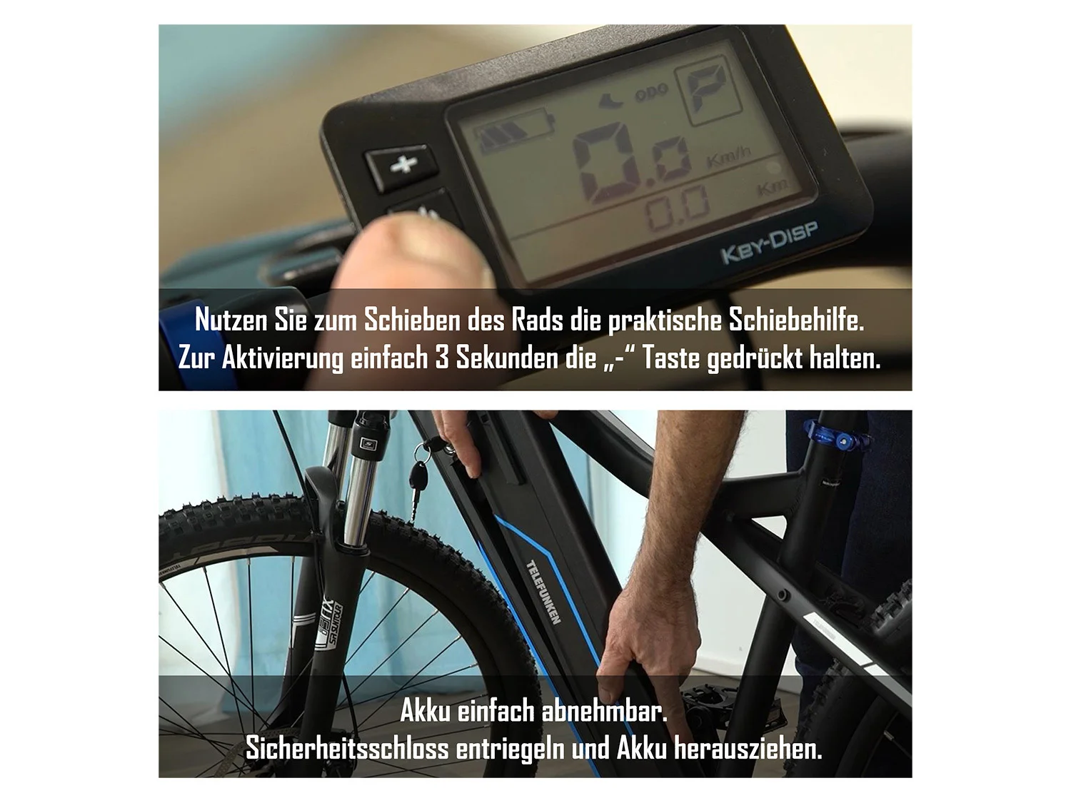 TELEFUNKEN E-Bike Mountainbike »Aufsteiger M922«, MTB, 27,5 / 29 Zoll