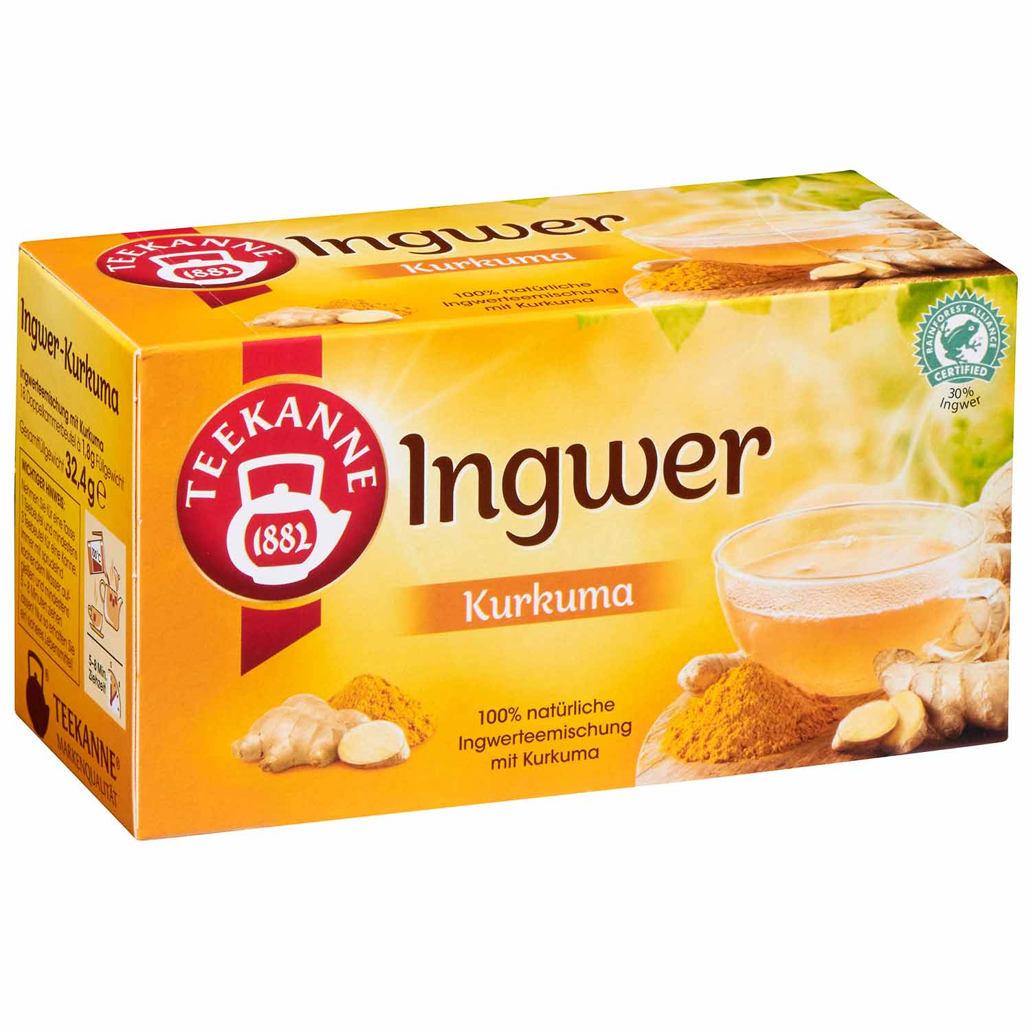 Teekanne Ingwer Kurkuma 18er