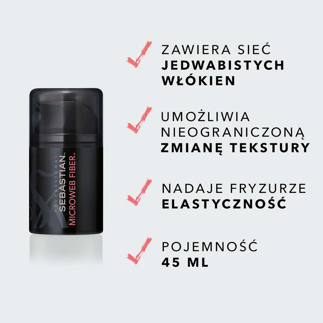 Sebastian Microweb Fiber guma za modeliranje vlakana 45 ml