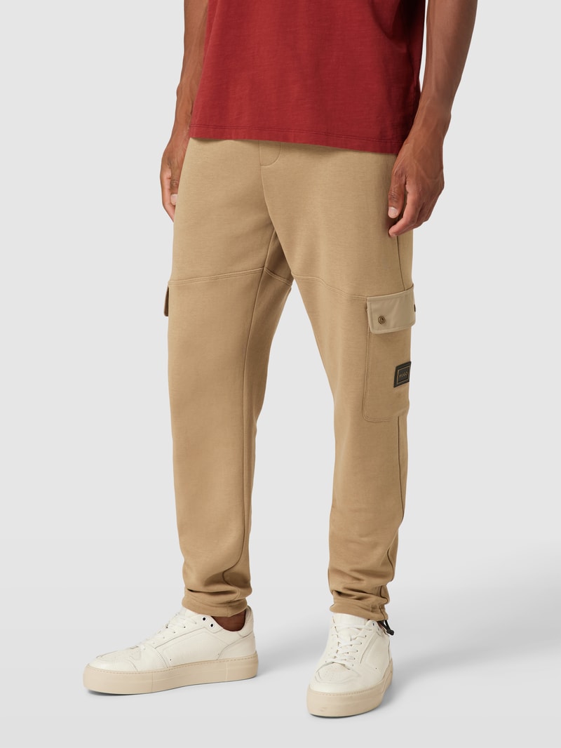 Sweatpants mit Cargotaschen Modell 'Dangkang' in camel
