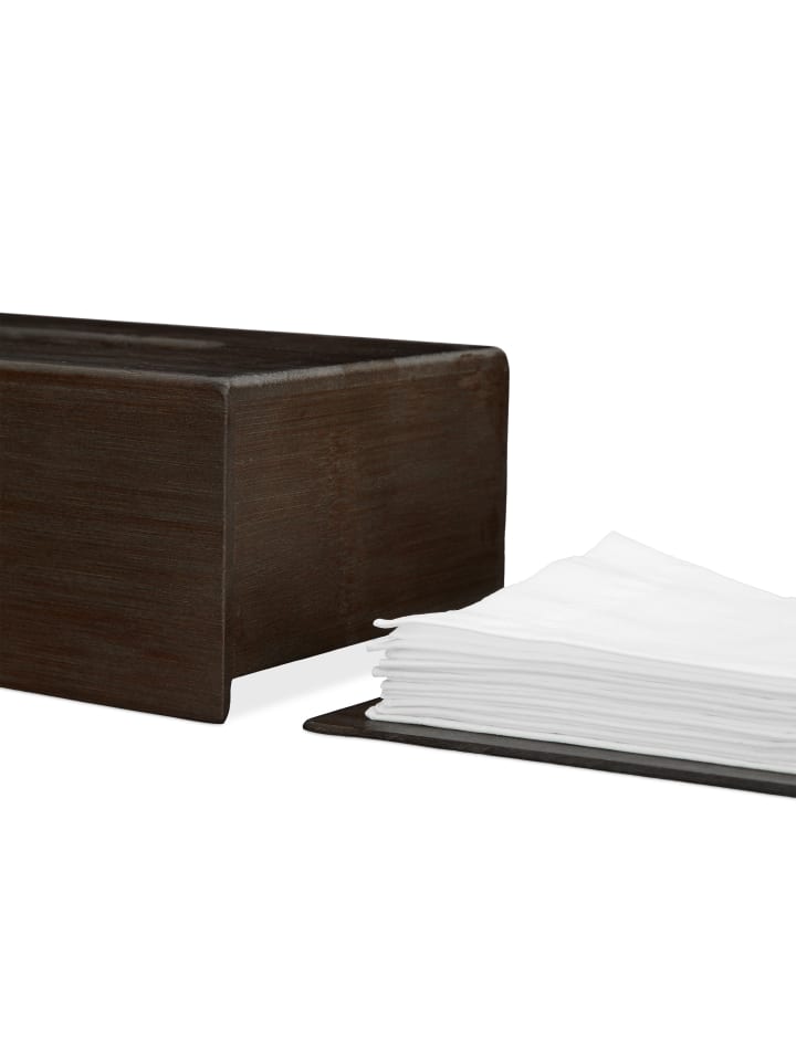 relaxdays Tücherbox in Dunkelbraun günstig kaufen onesize