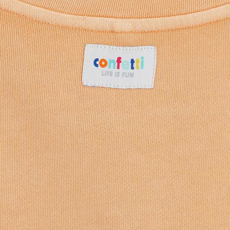 Sweat sable CONFETTI pigments naturels jaune mixte