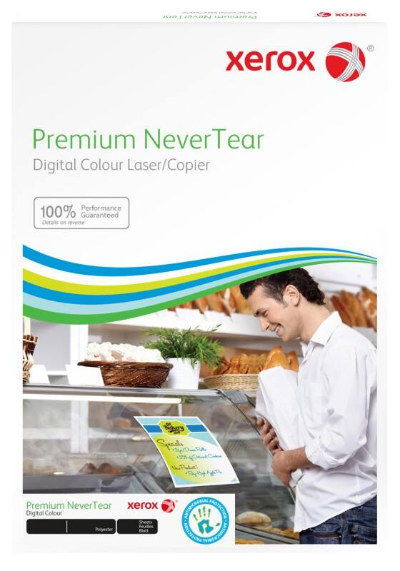 Xerox Premium NeverTear SRA3 Polyesterfolie Leuchtendes Gelb 160 g/m² Matt 100 Blatt