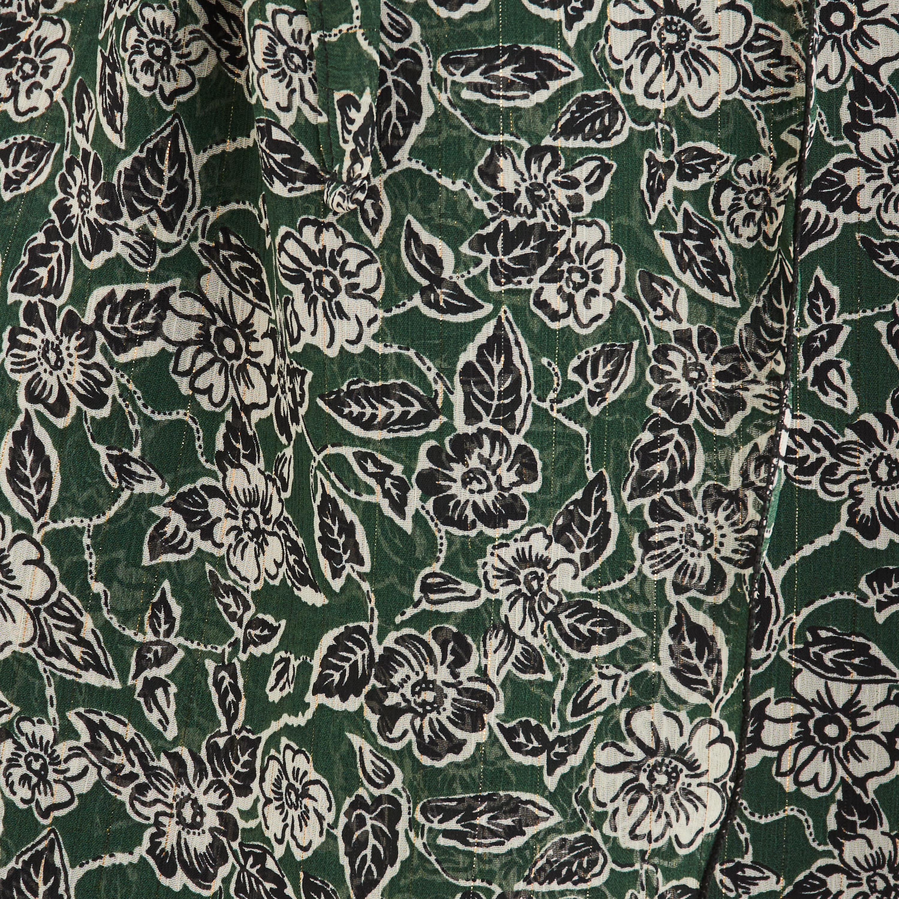 Robe midi fluide col cache-coeur vert foncé femme | La Halle