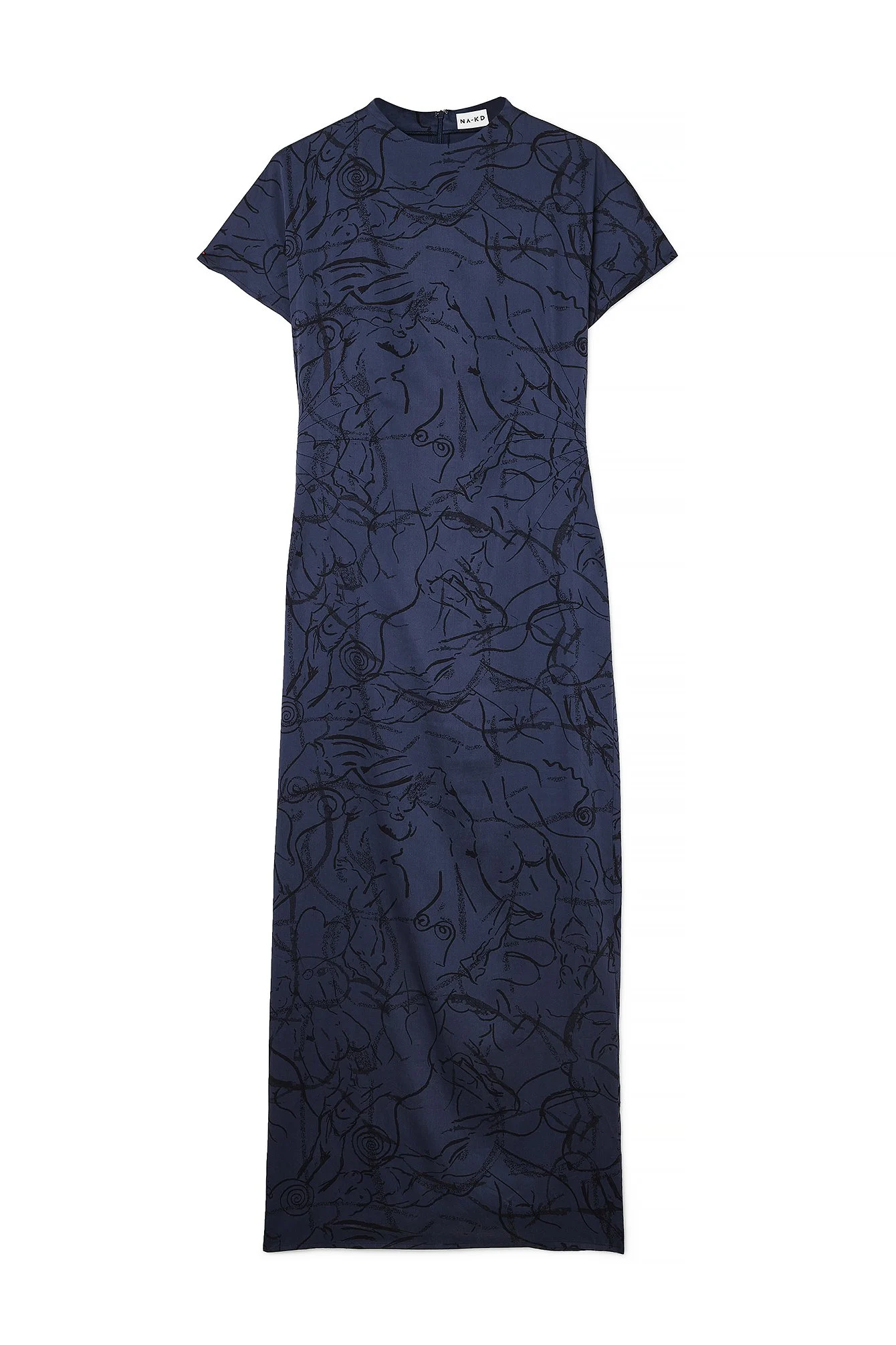Maxikleid mit Taillendetail