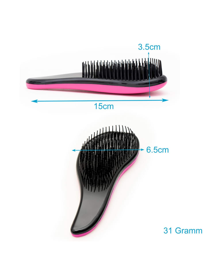 Intirilife Haarbürste Mini Bürste Detangler Bürste in Pink günstig kaufen onesize
