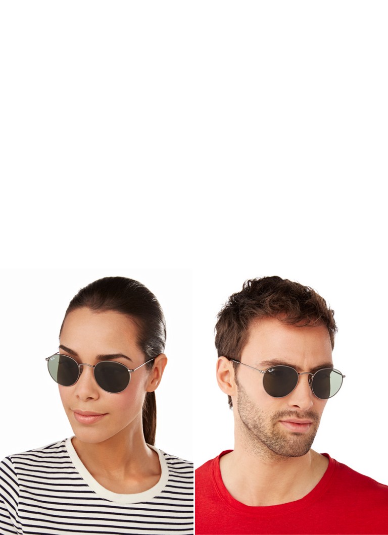 Occhiali da sole rotondi in metallo Ray-Ban RB3447