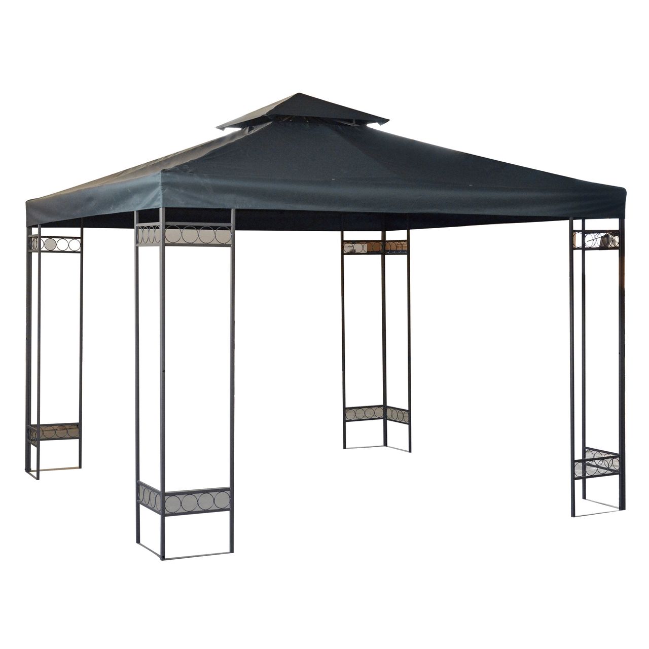Outsunny Ersatzdach für Metall-Gartenpavillon Partyzelt Pavillon Gartenzelt Dach 3x3