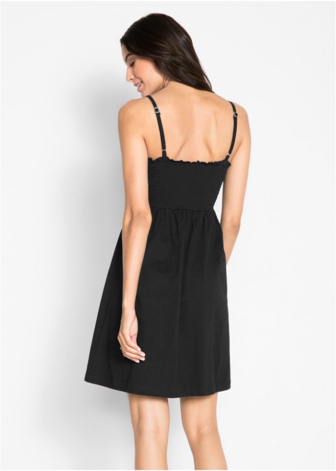 Jersey-Kleid mit verstellbaren Trägern