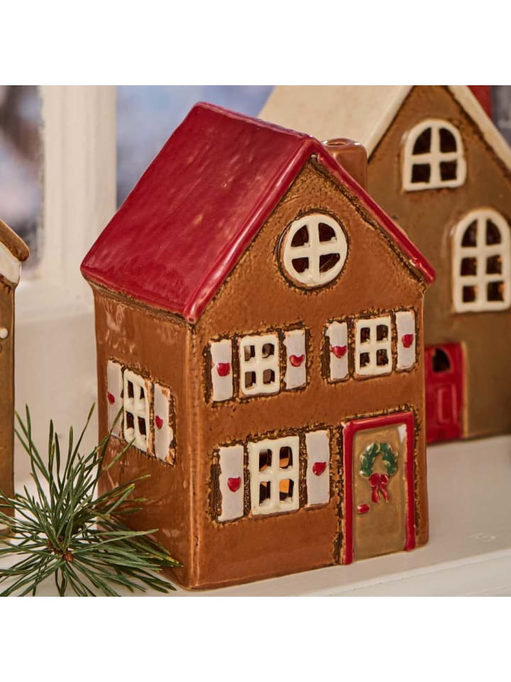 IB Laursen Lichthaus STILLENAT Rotes Dach Weiße Fensterläden 15 cm günstig kaufen onesize
