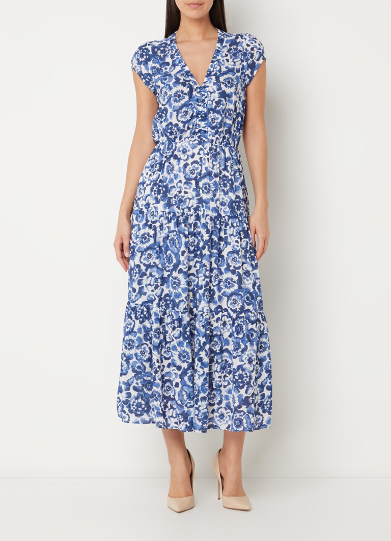 Vestido túnica largo Gerard Darel Euranie con estampado floral