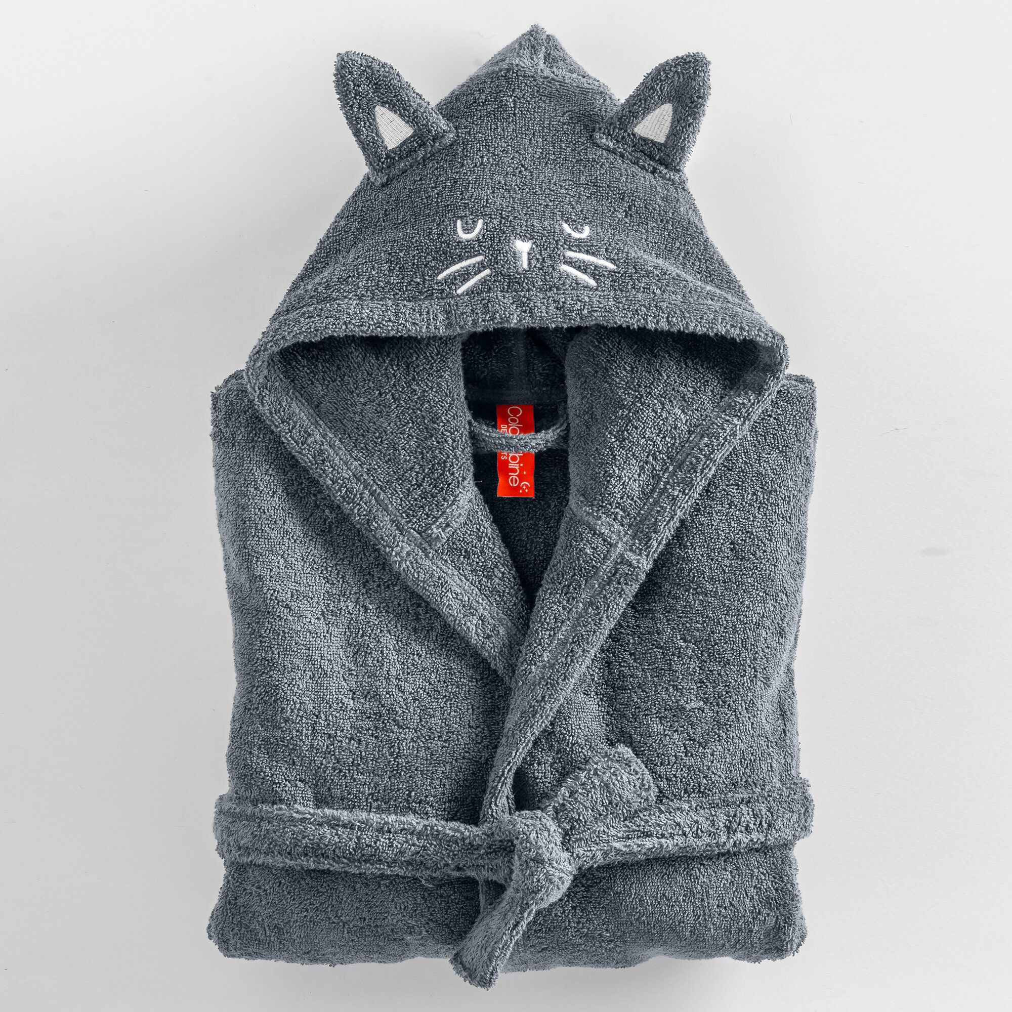 Peignoir de bain enfant chat à capuche
