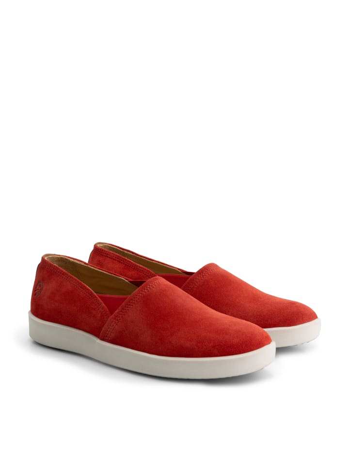 TRAVELIN' Tours Suede in rot günstig kaufen