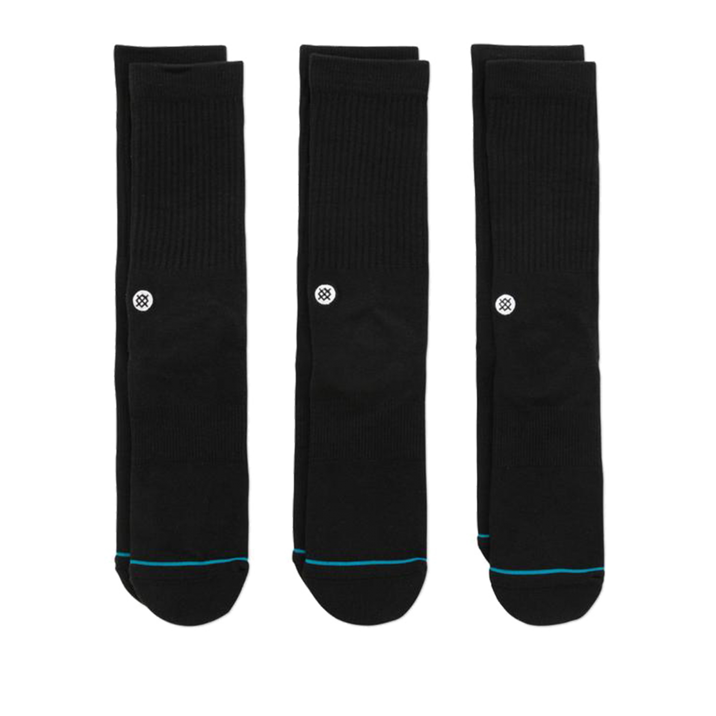 Stance Uncommon Solids Icon Socks 3er Pack Schwarz