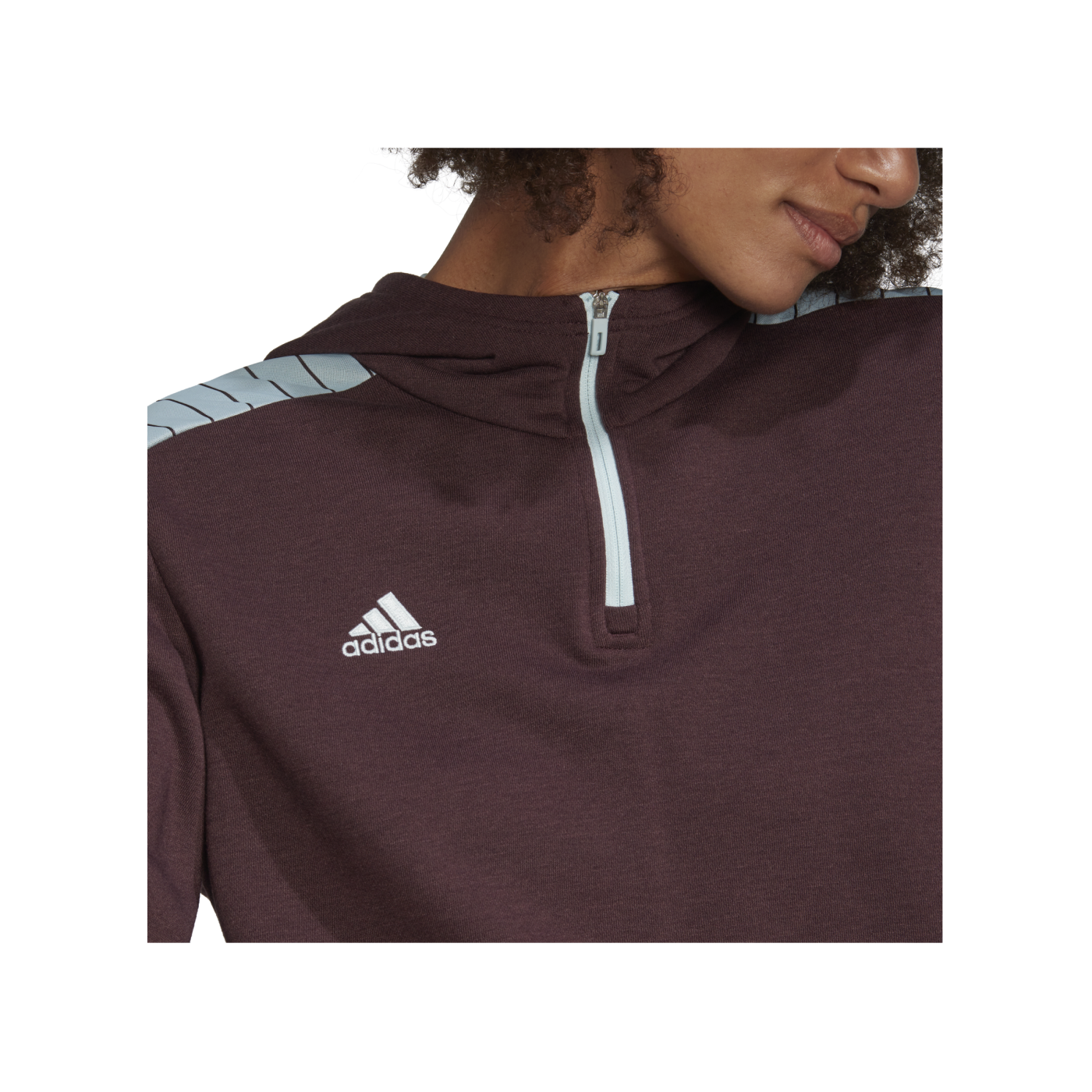 adidas Tiro Hoody Damen Rot Blau