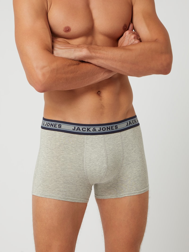 Trunks mit Stretch-Anteil im 5er-Pack in dunkelgrau meliert