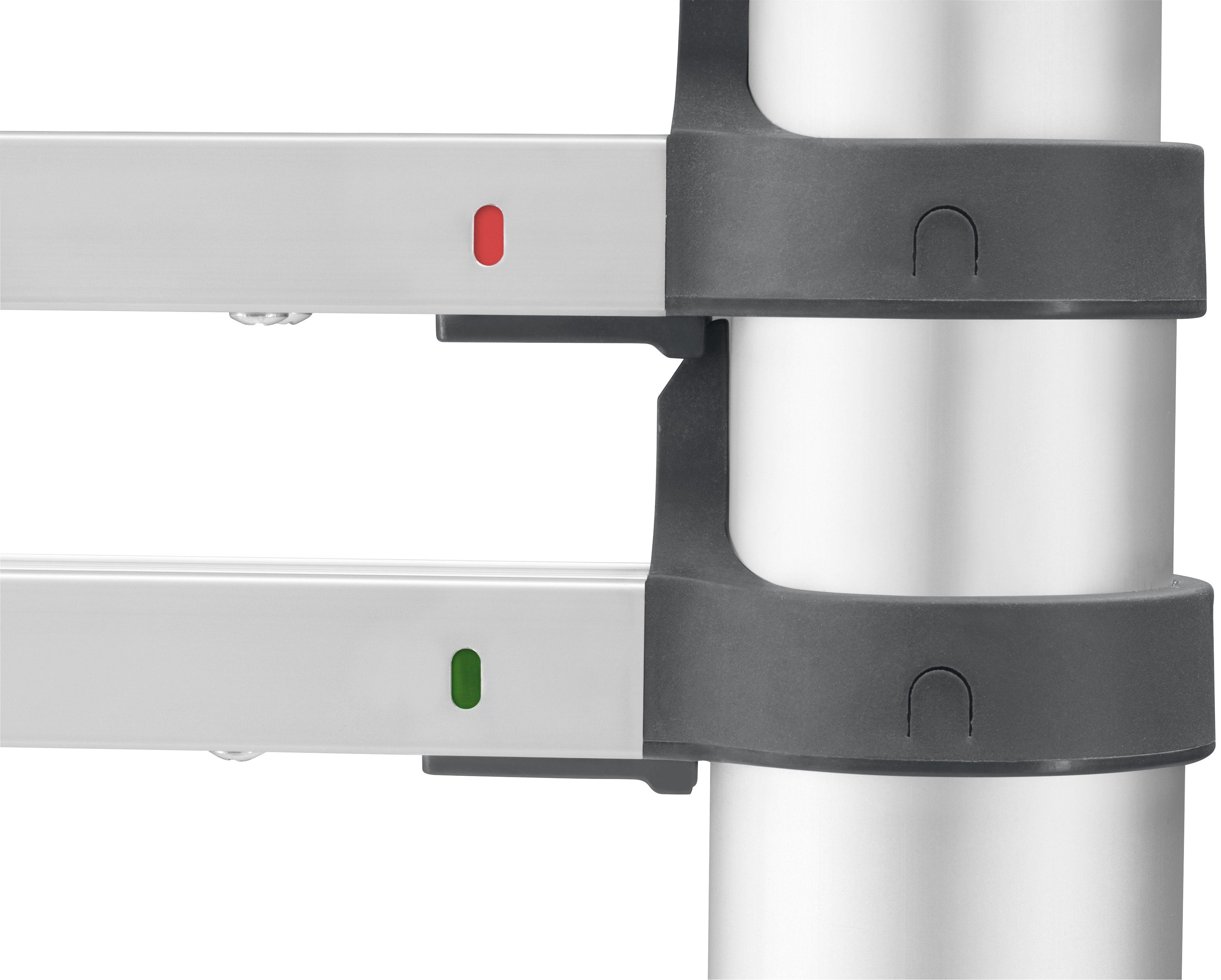 Hailo Teleskopleiter FlexLine, Alu-Sicherheits-Teleskopleiter 13 Sprossen