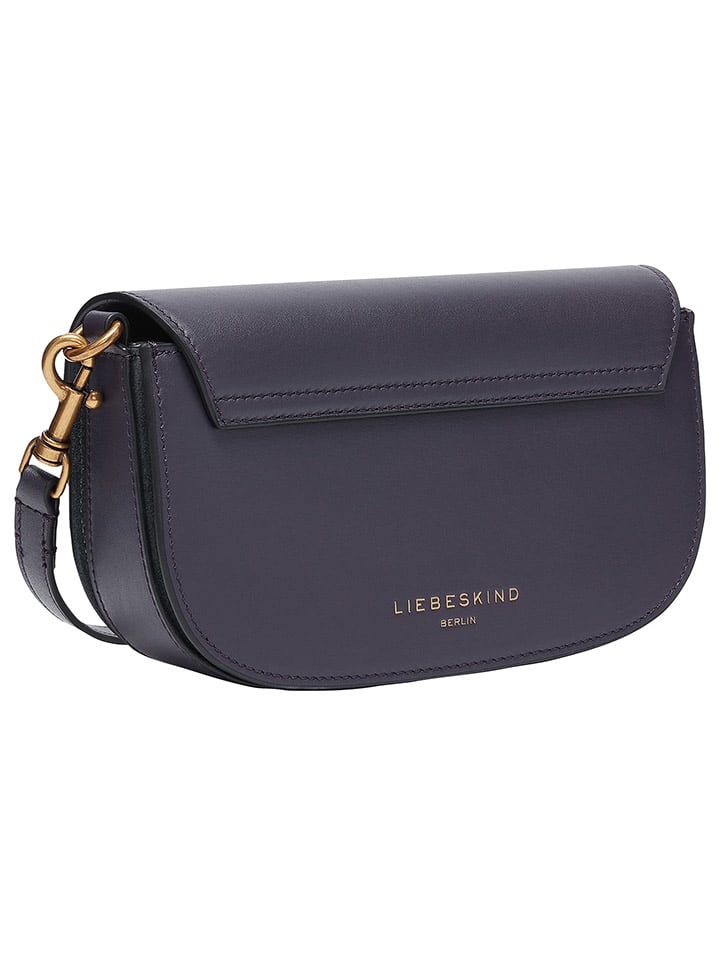 LIEBESKIND BERLIN Leder-Umhängetasche in Dunkelblau - (B)22 x (H)12,5 x (T)4 cm günstig kaufen onesize