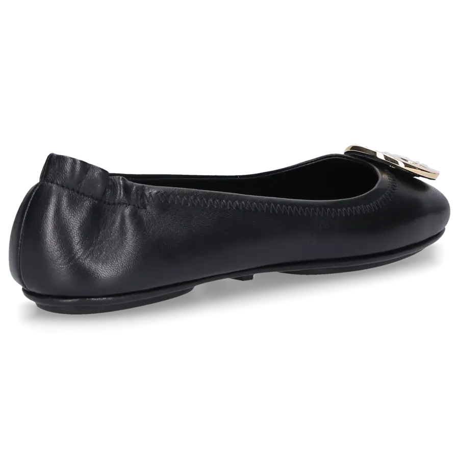 Tory Burch - Ballerinas MINNIE TRAVEL Ziegenleder - schwarz