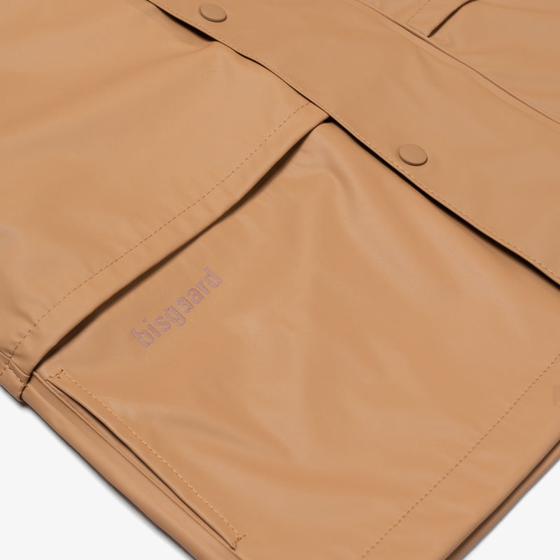 aarhus rain jacket caramel - Braun