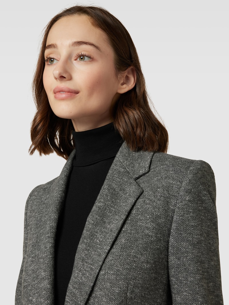 Blazer mit Knopfverschluss Modell 'ATLIN' in anthrazit