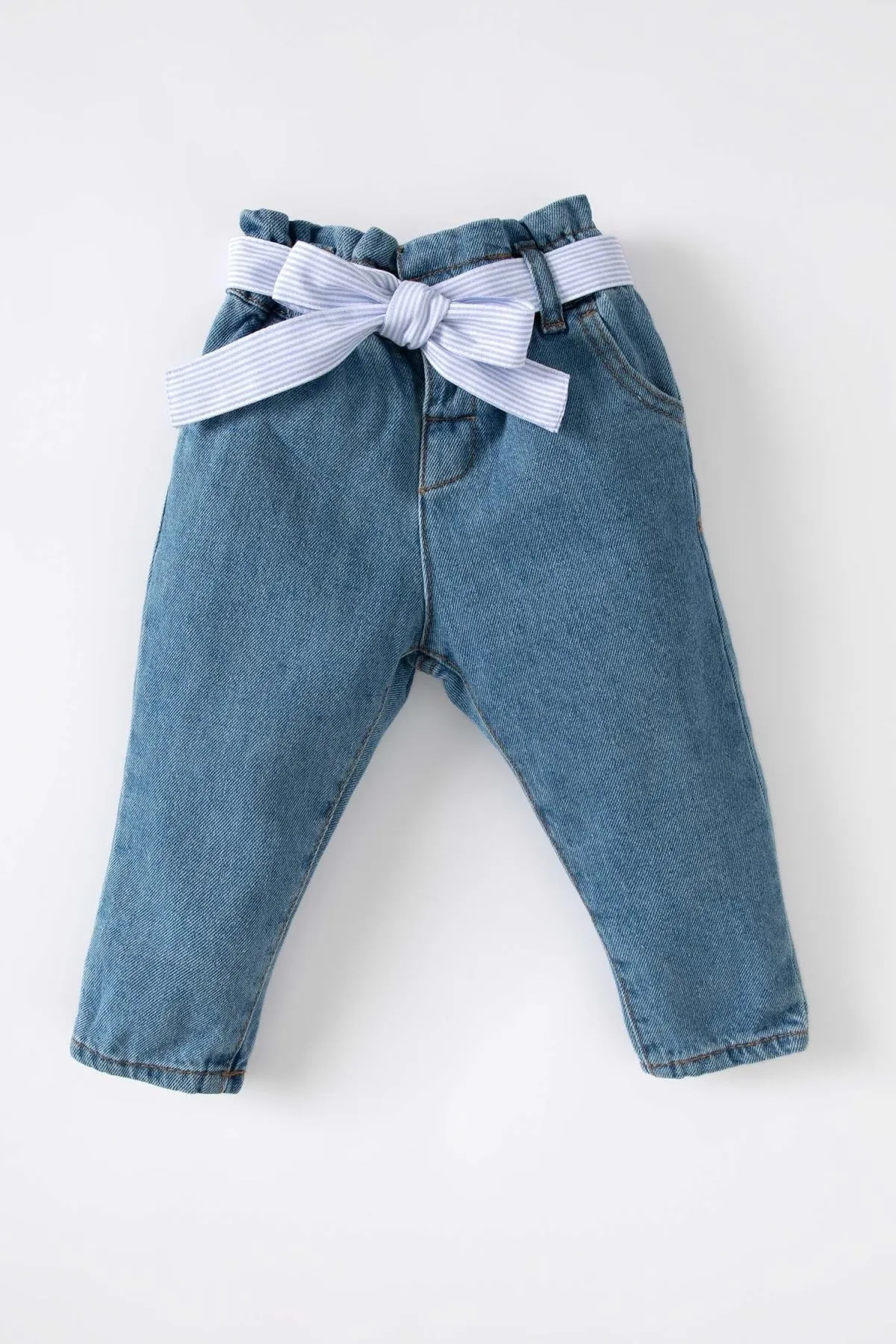 DeFacto  Baby-Mädchen-Jeanshose mit Gürtel
