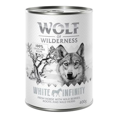 Sparpaket Wolf of Wilderness Adult 24 x 400 g - Single Protein