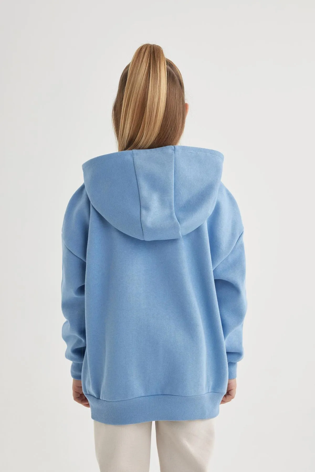 DeFacto  Dickes Kapuzen-Sweatshirt für Mädchen in Oversize-Passform mit weicher, flauschiger Innenseite