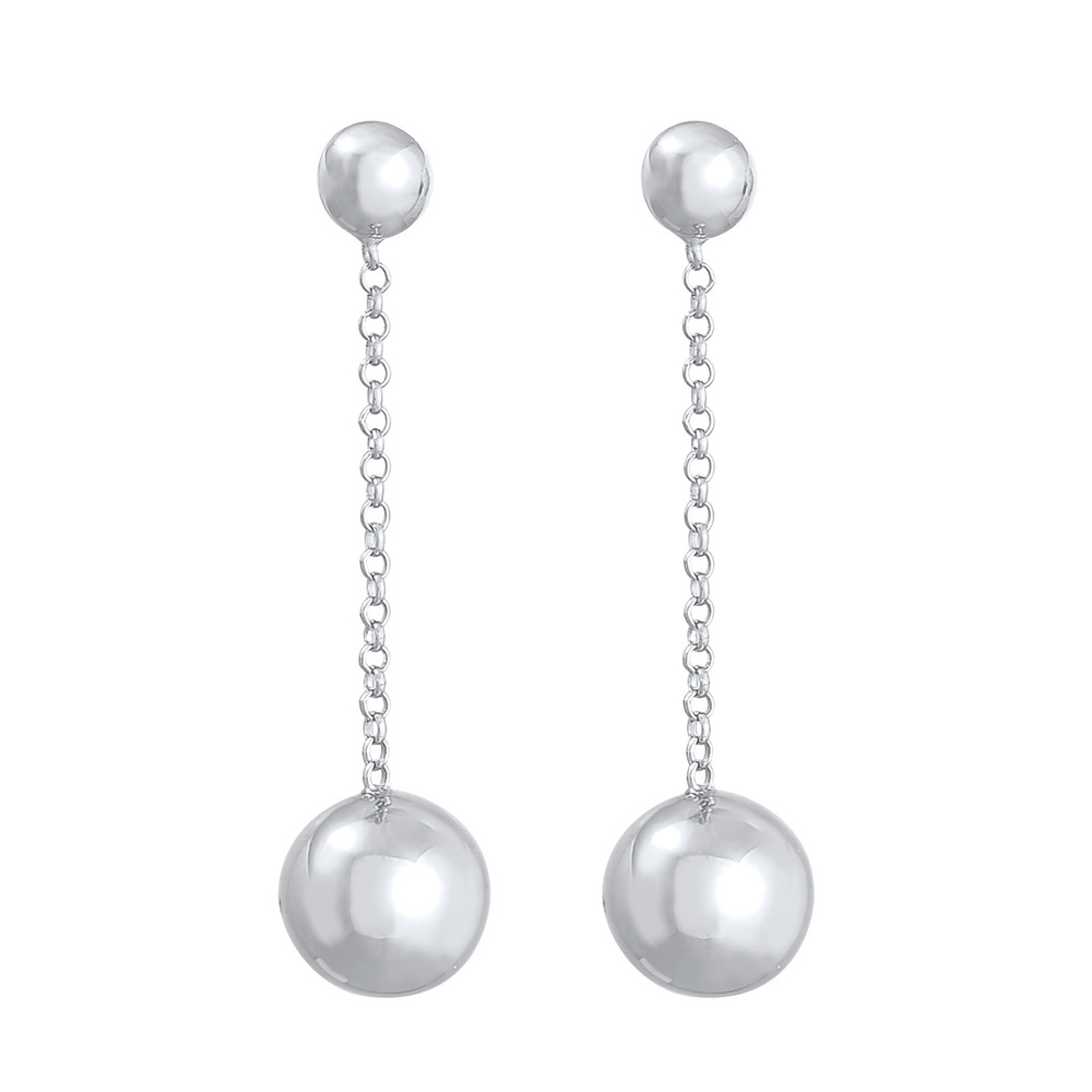 Elli Elli Boucles d'Oreilles Boucles d'oreilles pour Femmes tendance Basique en argent Boucles d'oreilles