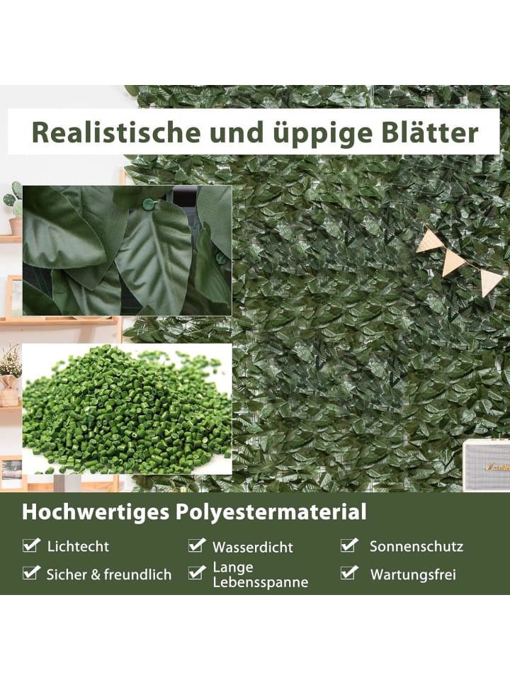 COSTWAY Pflanzenwand Künstlich 3x1m in Grün günstig kaufen onesize