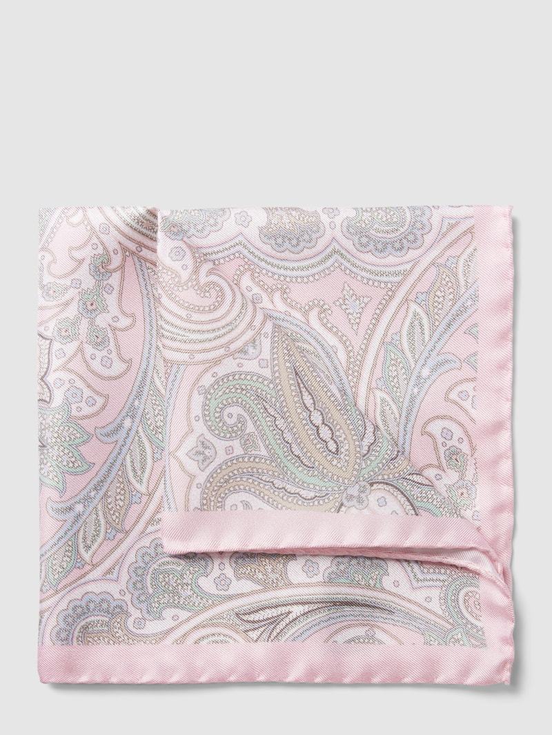 Einstecktuch mit Allover-Muster in pink