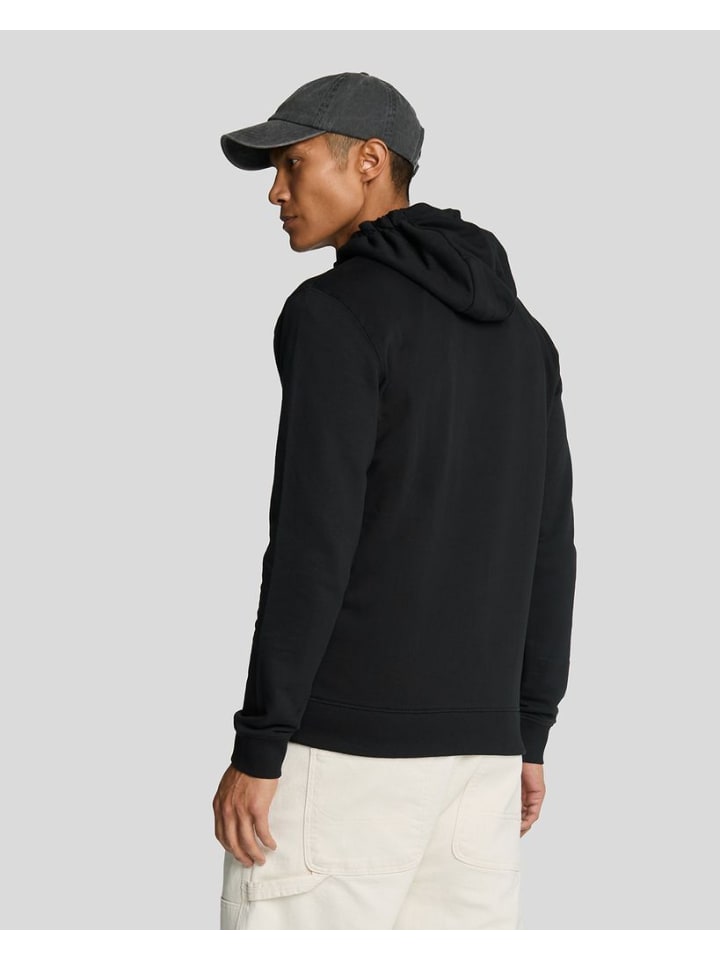 Lyle & Scott Kapuzensweatjacke in Schwarz günstig kaufen