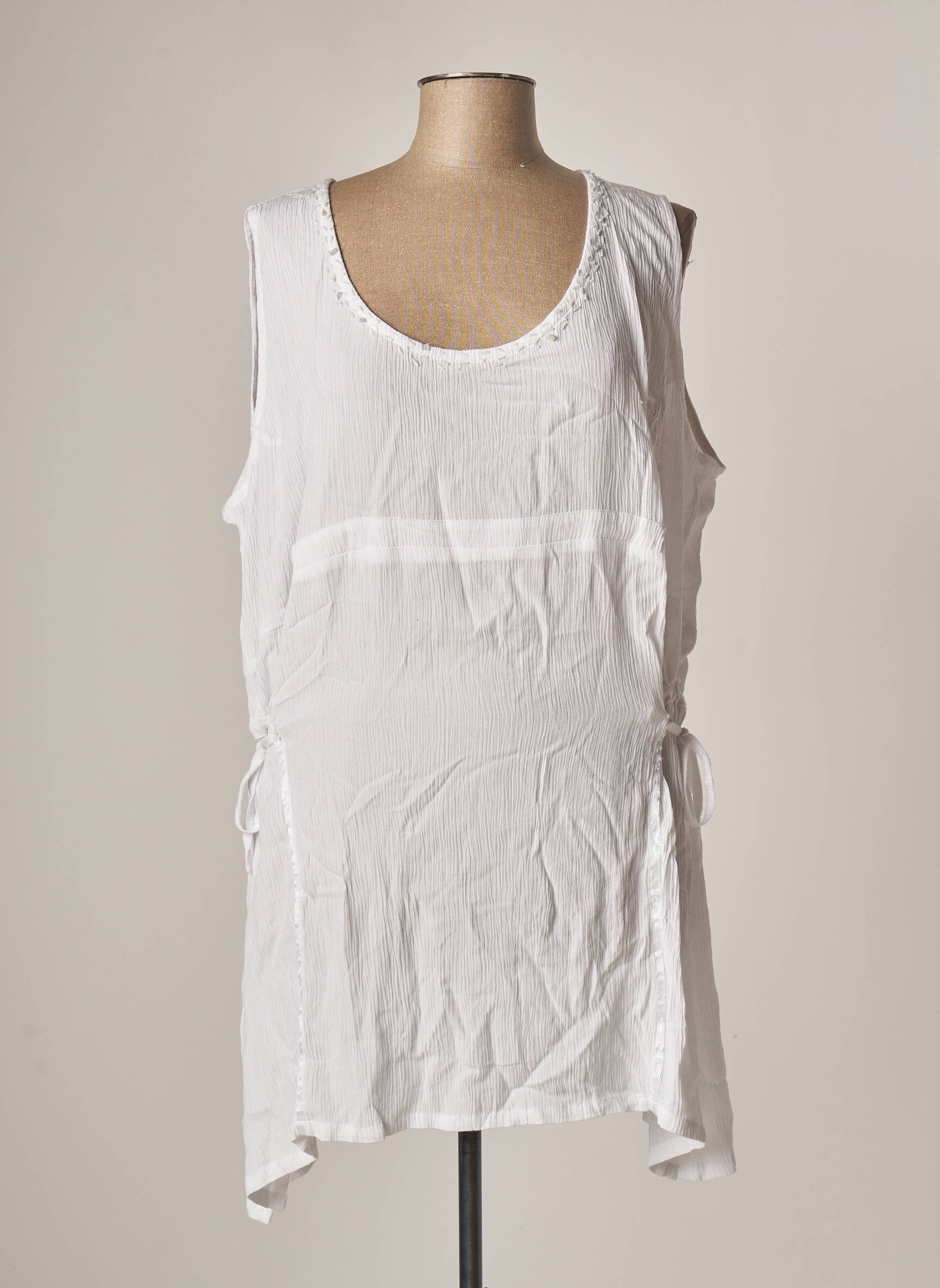 Garuda Garuzo Tuniquesansmanche Femme couleur blanc