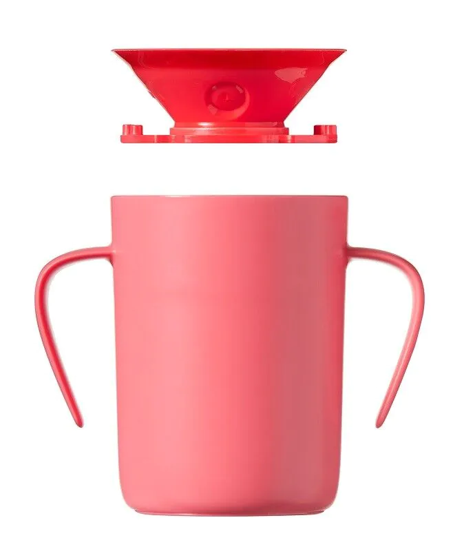 Tommee Tippee шоља за лако флоуирање 360° са ручкама, розе