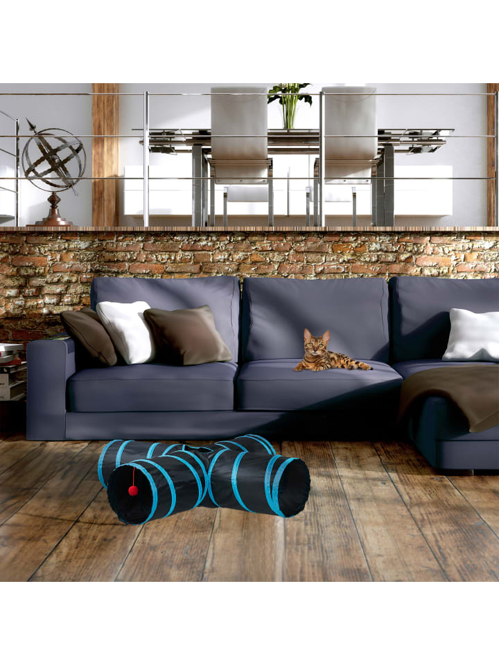relaxdays Katzentunnel in Bunt günstig kaufen onesize