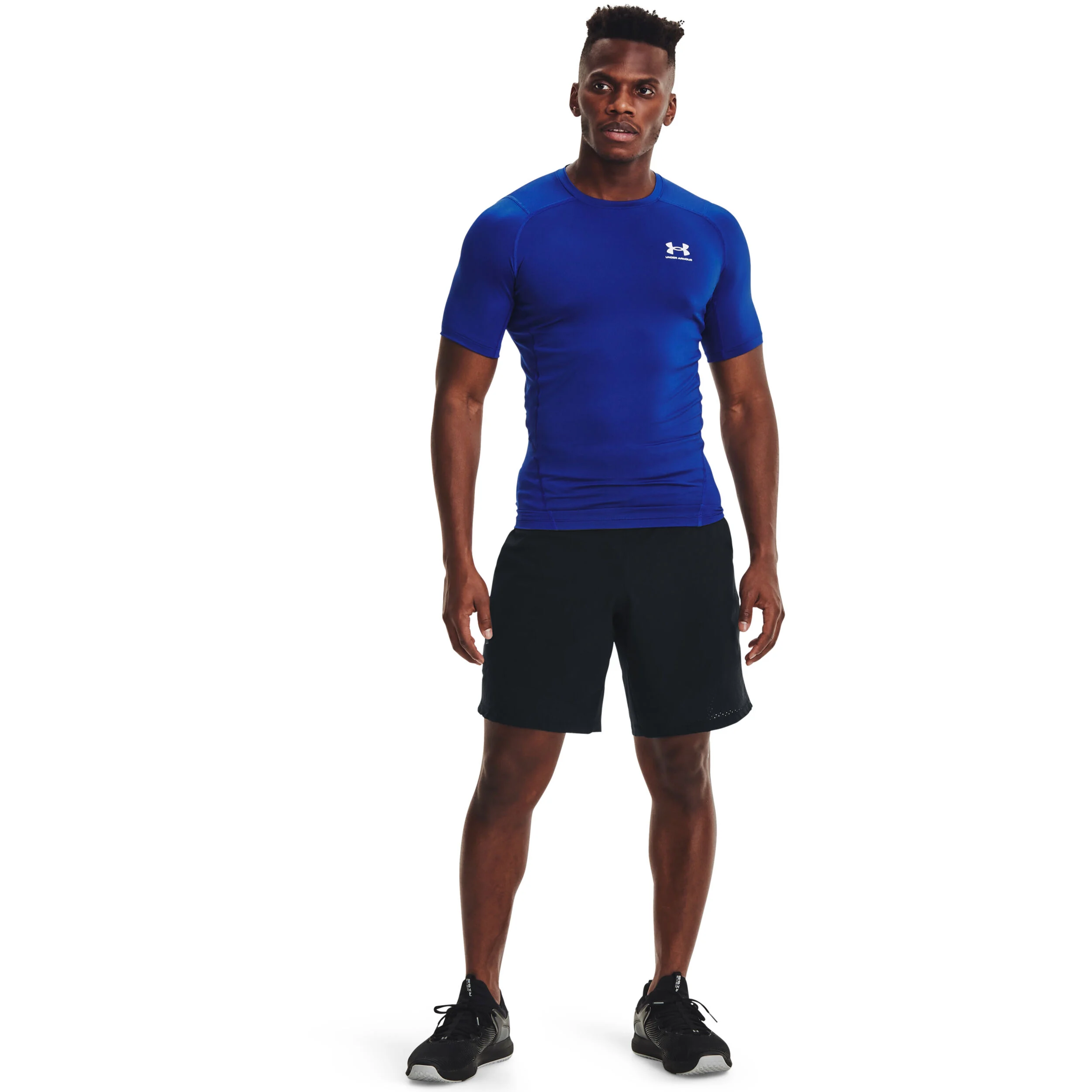 Heatgear Comp T-Shirt Herren - Blau, Weiß