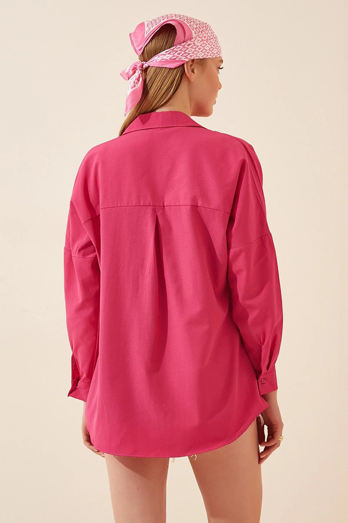 Happiness İstanbul  Hemd - Rosa - Oversized