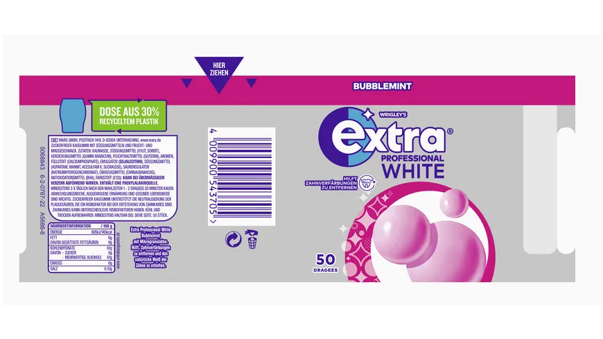 Wrigley's Extra® Professional White Bubblemint