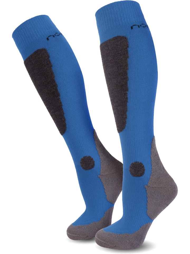 normani 2 Paar Ski-Kniestrümpfe New-Style in Blau/Dunkelgrau/Grau günstig kaufen