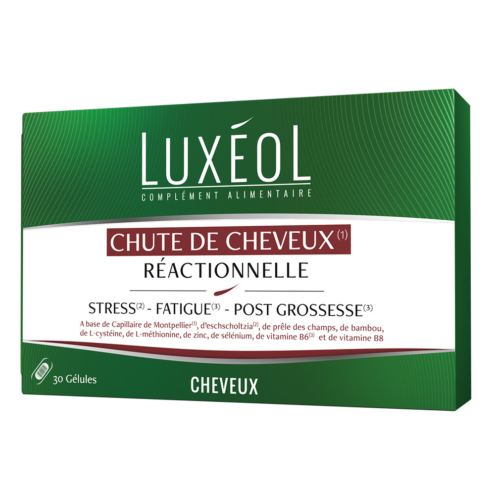 Luxéol LUXÉOL CHUTE CHEVEUX RÉACTIONNELLE (gélules) Complément alimentaire