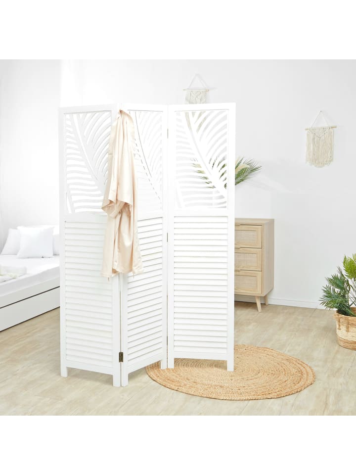 Homestyle4u Paravent Raumteiler in Weiß Vintage günstig kaufen onesize