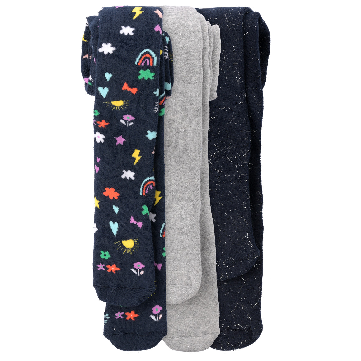 3 Baby Frottee-Strumpfhosen im Set
