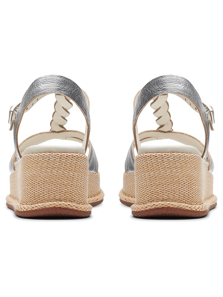 Clarks Leder-Keilsandaletten 
