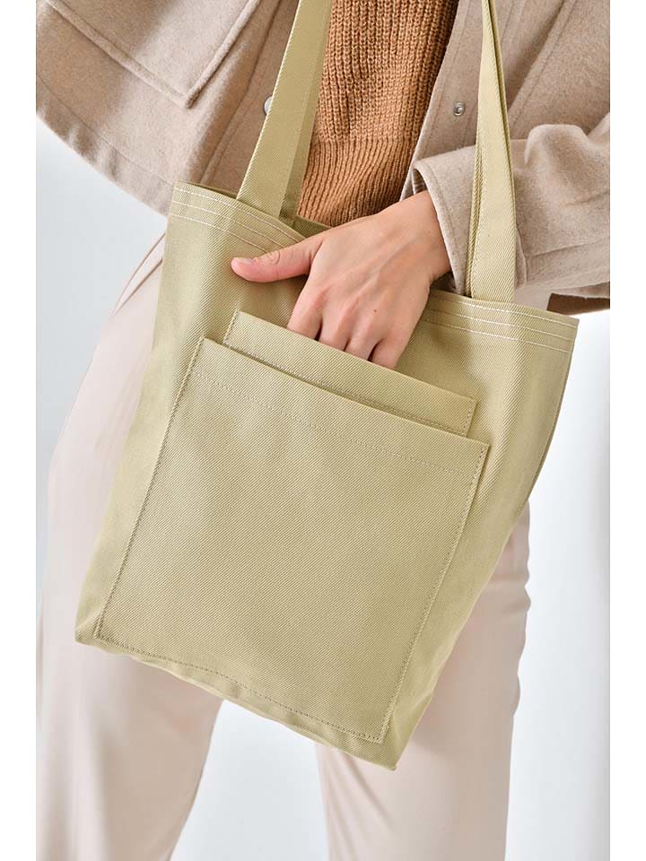 BAGmori Schultertasche in Gelb - (B)33 x (H)45 x (T)10 cm günstig kaufen onesize