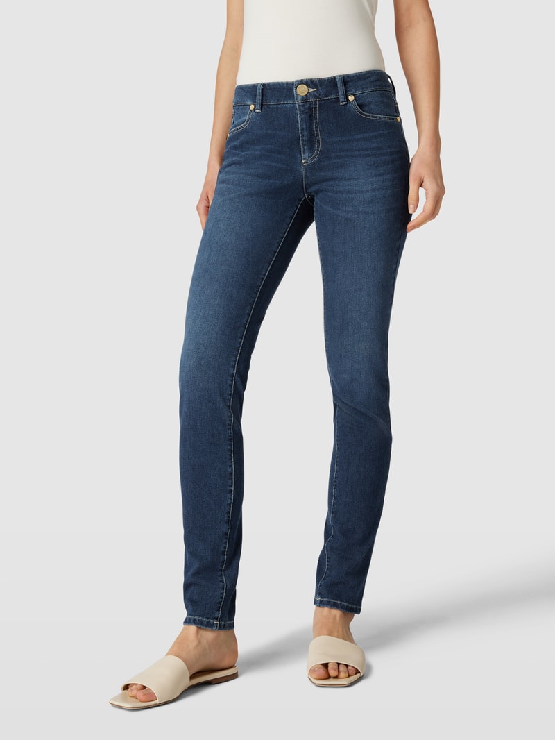 Jeans mit 5-Pocket-Design Modell 'CLAIRE' in blau