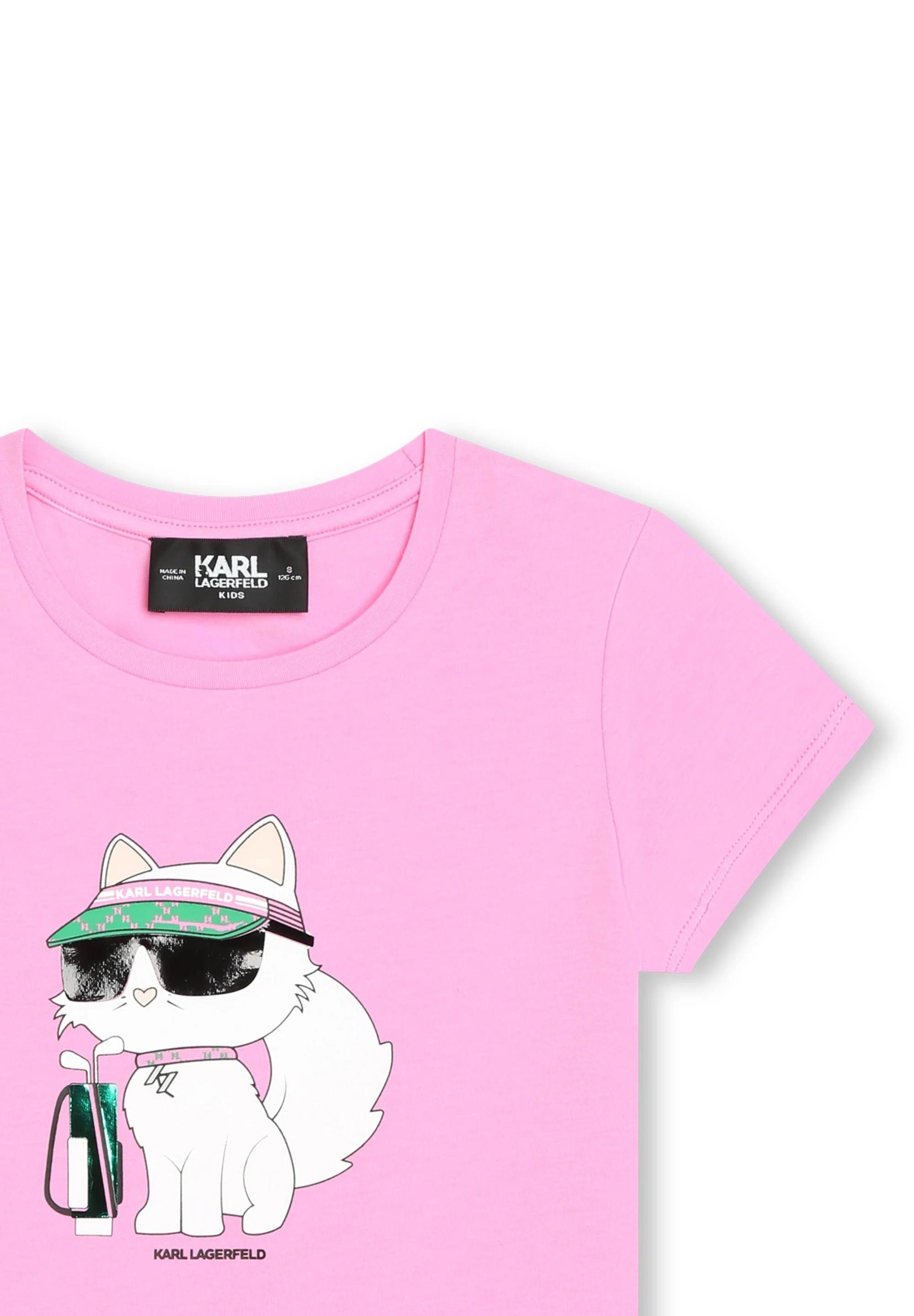 Camiseta infantil con estampado de KARL LAGERFELD