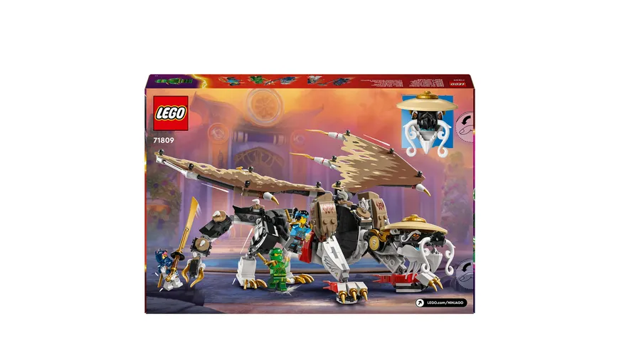 LEGO NINJAGO 71809 Egalt der Meisterdrache, Ninja-Set mit Drachen-Spielzeug