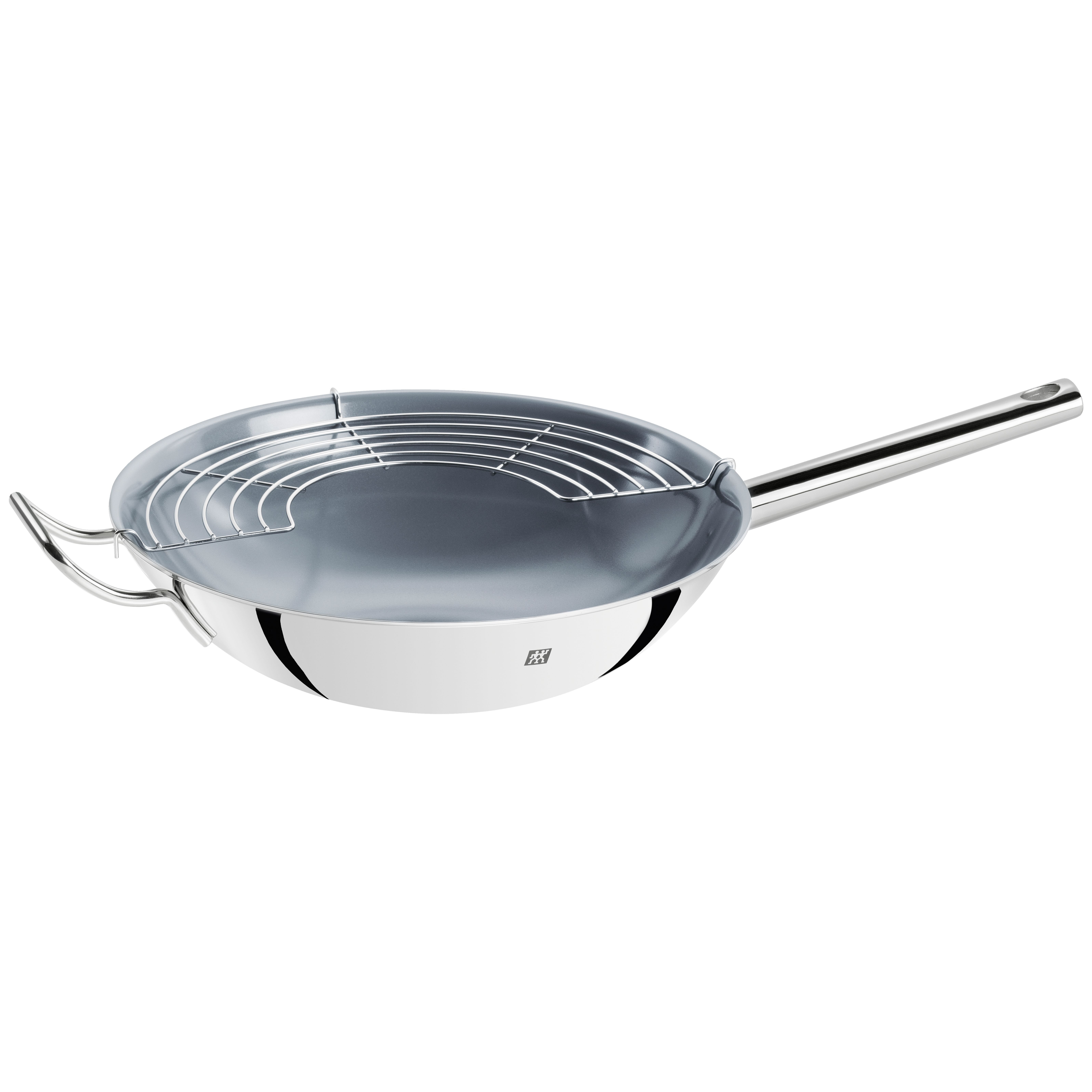 Wok 32 cm, 18/10 Edelstahl