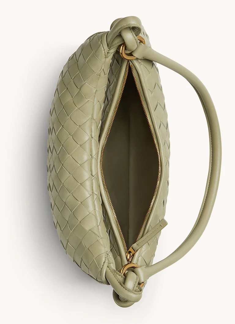 Bottega Veneta Gemelli Średnia torba na ramię ze skóry jagnięcej
